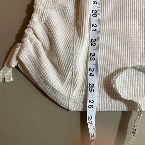 J Jill Womens‎ Cowl Neck Waffle Knit Long Sleeve Ruched Sweater Top Shirt Medium - Picture 9 of 9